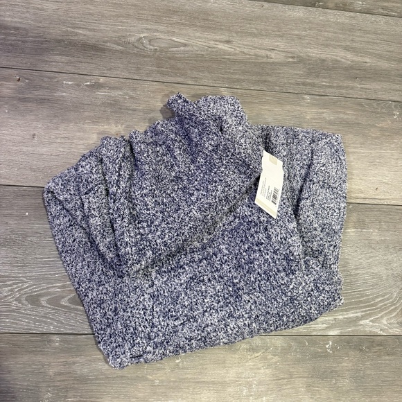 NWT Softies marshmallow slouch turtle neck lounger size L/XL navy - Picture 2 of 6